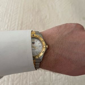 Tag Heuer WK1120 two tone Quartz steel and gold diver watch